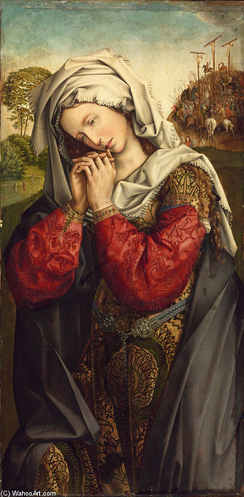 Wikioo.org - The Encyclopedia of Fine Arts - Painting, Artwork by Colijn De Coter (Colyn Van Brusele) - The Mourning Mary Magdalene
