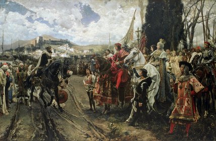 Wikioo.org - The Encyclopedia of Fine Arts - Painting, Artwork by Francisco Pradilla Ortiz - The Surrender Of Granada
