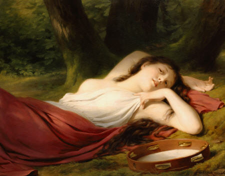 Wikioo.org - The Encyclopedia of Fine Arts - Painting, Artwork by Fritz Zuber Buhler - The Daydream