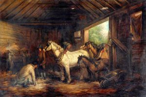 Interior Of A Stable