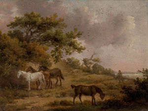 Landscape With Four Horses