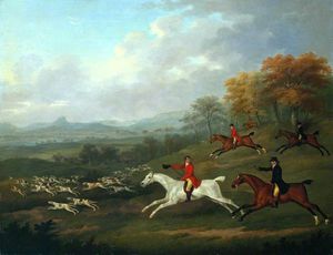 The Earl Of Darlington Fox-hunting With The Raby Pack -