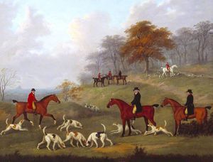 The Earl Of Darlington Fox-hunting With The Raby Pack