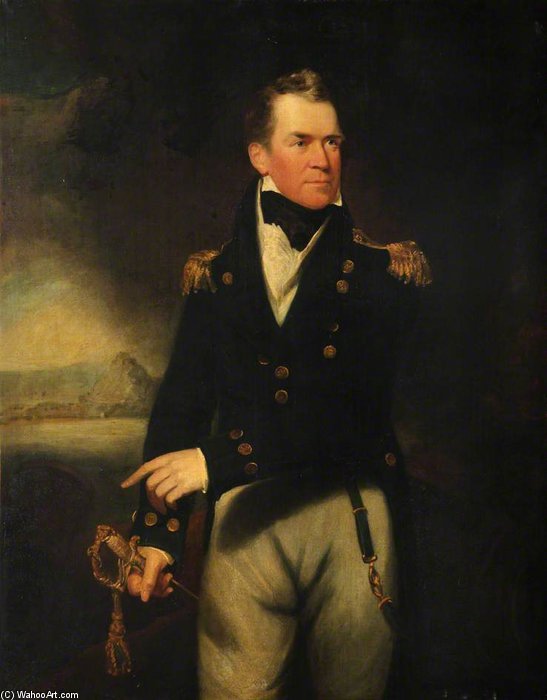 Wikioo.org - The Encyclopedia of Fine Arts - Painting, Artwork by William Beechey - Captain Sir George Ralph Collier