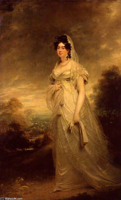 Wikioo.org - The Encyclopedia of Fine Arts - Painting, Artwork by William Beechey - Harriot Beauclerk, Née Mellon, Duchess Of St Albans