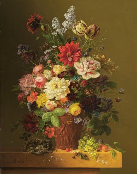 Wikioo.org - The Encyclopedia of Fine Arts - Painting, Artwork by Arnoldus Bloemers - Floral Still Life