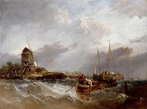 On The Scheldt Near Leiskenshoeck - A Squally Day