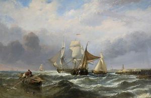 Vessels Off The Dutch Coast