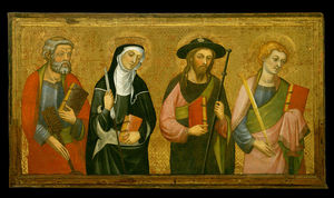 Aint Peter, Saint Claire, Saint James The Great And Saint John The Evangelist