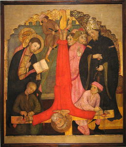 Crucifixió De Sant Pere. Pintura Gòtica De Pere Serra