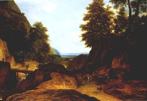 Valley With Travellers