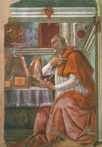 St.Augustine In His Cell