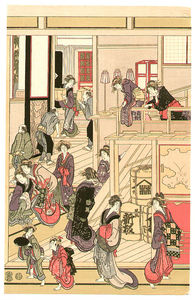 Katsushika Hokusai - New Year's Day At Ohgiya