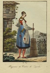 Farmer's Wife From The Canton Of Zurich In The Year