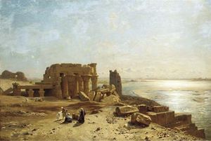 Egyptian Ruins Beside The Nile
