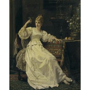 Young Woman With Parakeet