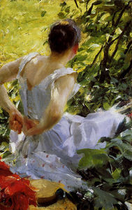 Anders Leonard Zorn - In the woods Sun