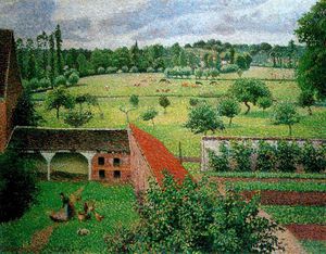 Camille Pissarro - View from my Window, Eragny
