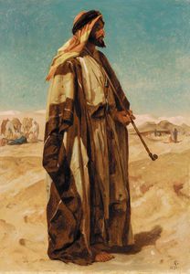 A sheikh in a desert