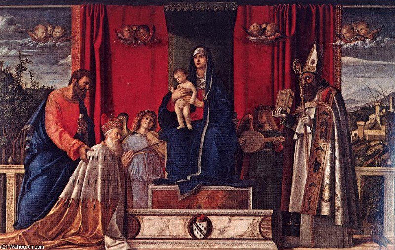 Wikioo.org - The Encyclopedia of Fine Arts - Painting, Artwork by Giovanni Bellini - Barbarigo altarpiece