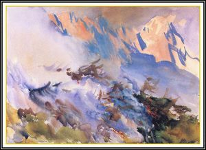 John Singer Sargent - mountain fire