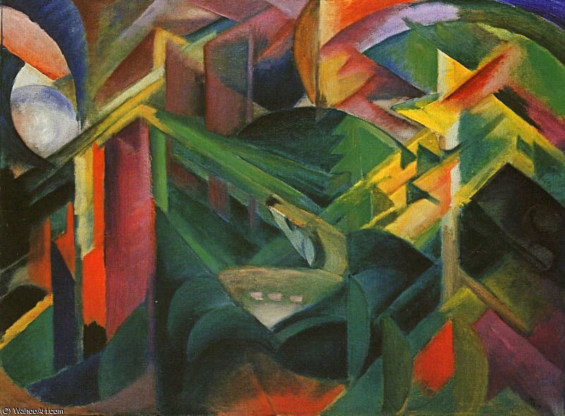  Museum Art Reproductions untitled (39) by Franz Marc (1880-1916, Germany) | ArtsDot.com
