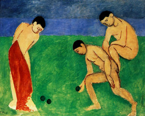 Henri Matisse - Les joueurs de boules Huile sur Toile - (113)