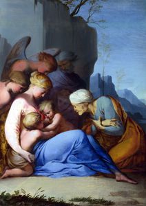 The Holy Family with Saints and Angels