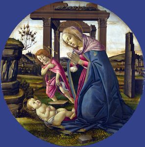 Sandro Botticelli - Workshop of Sandro Botticelli - The Virgin and Child with Saint John the Baptist