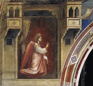 Giotto Di Bondone - The Angel Gabriel Sent by God