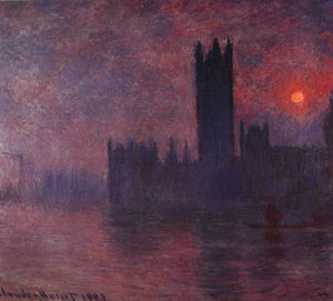 Claude Monet - London Houses of Parliament at Sunset