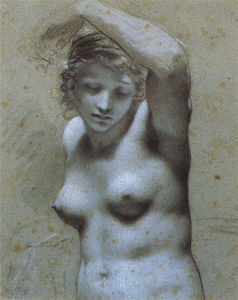 Femme nue en buste