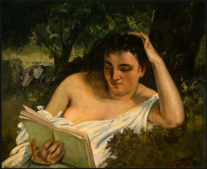 Gustave Courbet - A Young Woman Reading, NG Washington