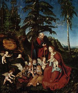 The rest on the flight to Egypt, Staatlic