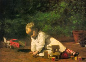 Baby at Play, oil on canvas, National Gallery o
