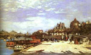 Pierre-Auguste Renoir - The Pont des Arts, Paris, oil on canvas, Norton
