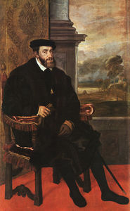 Charles v seated, oil on canvas, pinakothek at