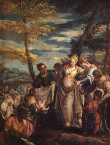 The finding of moses, approx. prado