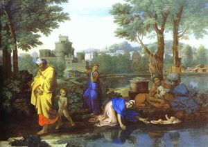 Nicolas Poussin - Baby Moses Saved from the River