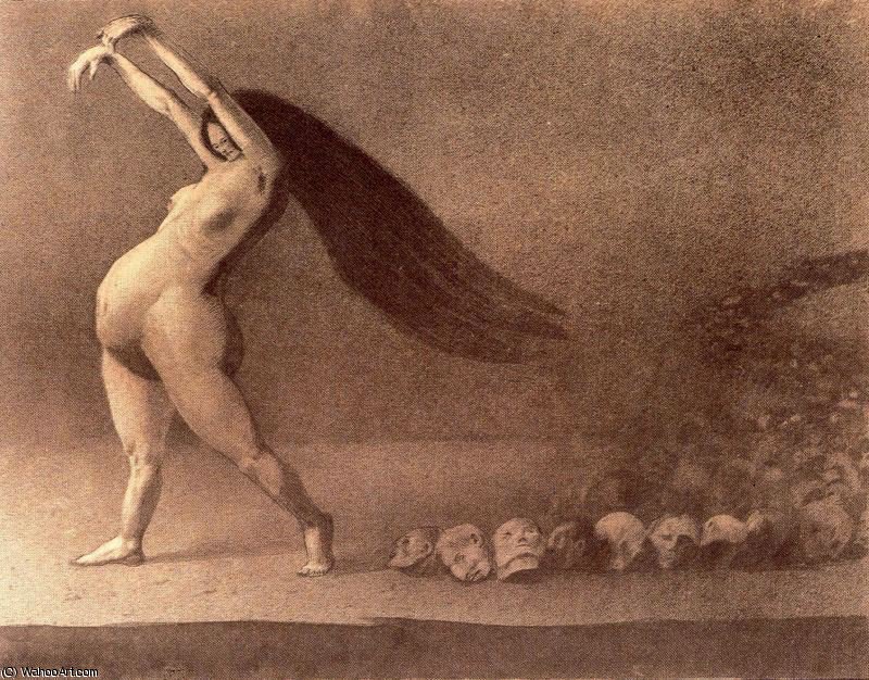 Wikioo.org - The Encyclopedia of Fine Arts - Painting, Artwork by Alfred Kubin - Untitled (653)