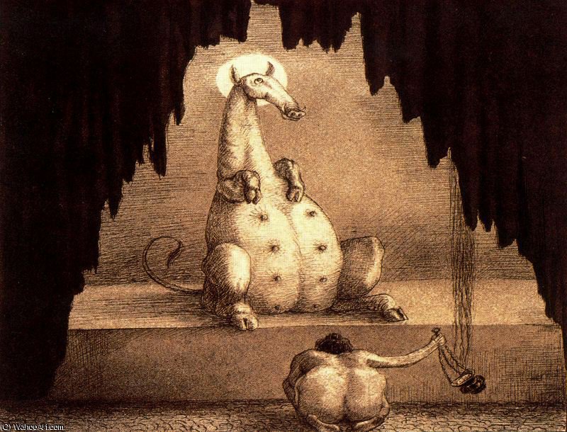 Wikioo.org - The Encyclopedia of Fine Arts - Painting, Artwork by Alfred Kubin - Untitled (849)