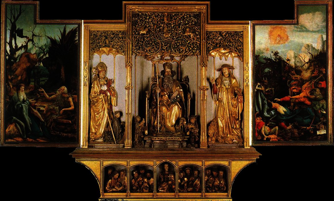 Wikioo.org - The Encyclopedia of Fine Arts - Painting, Artwork by Nikolaus Haguenauer - senheim Altarpiece (third view)