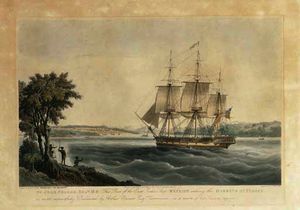 The east india ship mellish entering sydney, by e. duncan