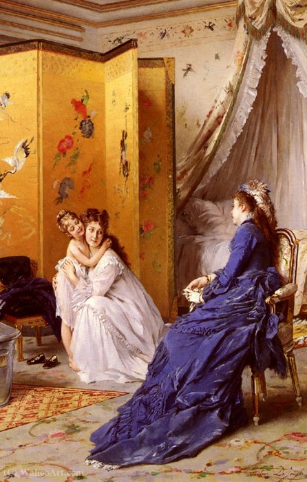Wikioo.org - The Encyclopedia of Fine Arts - Painting, Artwork by Gustave Leonard De Jonghe - Apres le bain