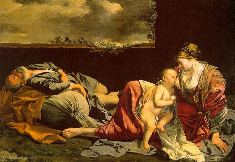 Wikioo.org - The Encyclopedia of Fine Arts - Painting, Artwork by Orazio Gentleschi - Gentileschi, Orazio (Orazio Lomi, Italian, approx. (1563-1639) ogentileschi)