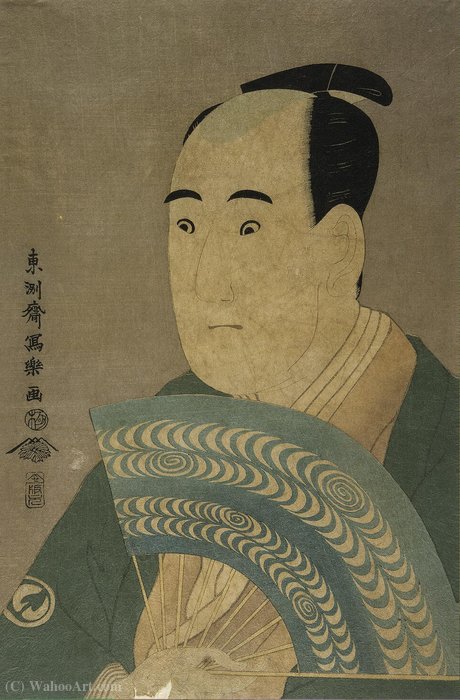 Wikioo.org - The Encyclopedia of Fine Arts - Painting, Artwork by Toshusai Sharaku - The Actor Sawamura Sojuro III as Ogishi Kurando - YT - (3713)
