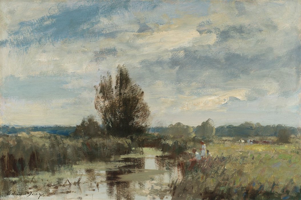 Wikioo.org - The Encyclopedia of Fine Arts - Painting, Artwork by Edward Seago - By the Upper Yare