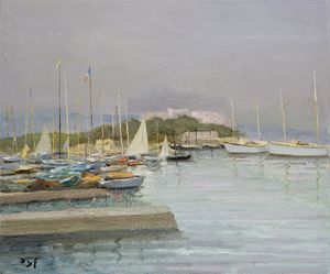 The Port of Antibes, (1958)