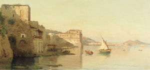 A view on palazzo d'anna and the bay of naples