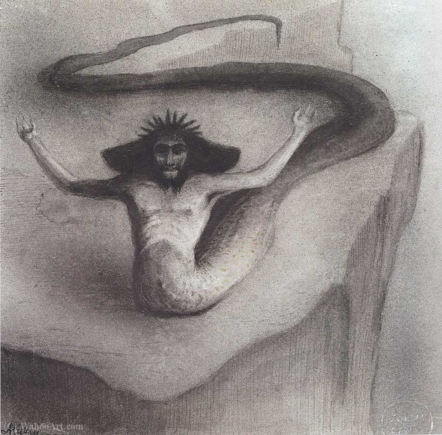 Wikioo.org - The Encyclopedia of Fine Arts - Painting, Artwork by Alfred Kubin - Another dream beyond the chaos